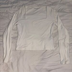 White Long sleeve Abercrombie top